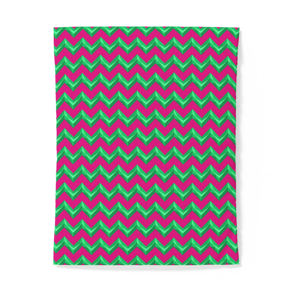 Broad Cut-Gem Chevrons Cotton Duvet Cover – Chevron Geometric Pattern