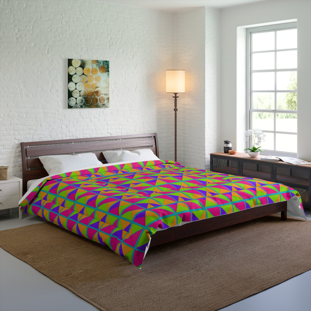 Split Square Fiesta Comforter – Tropical Punch