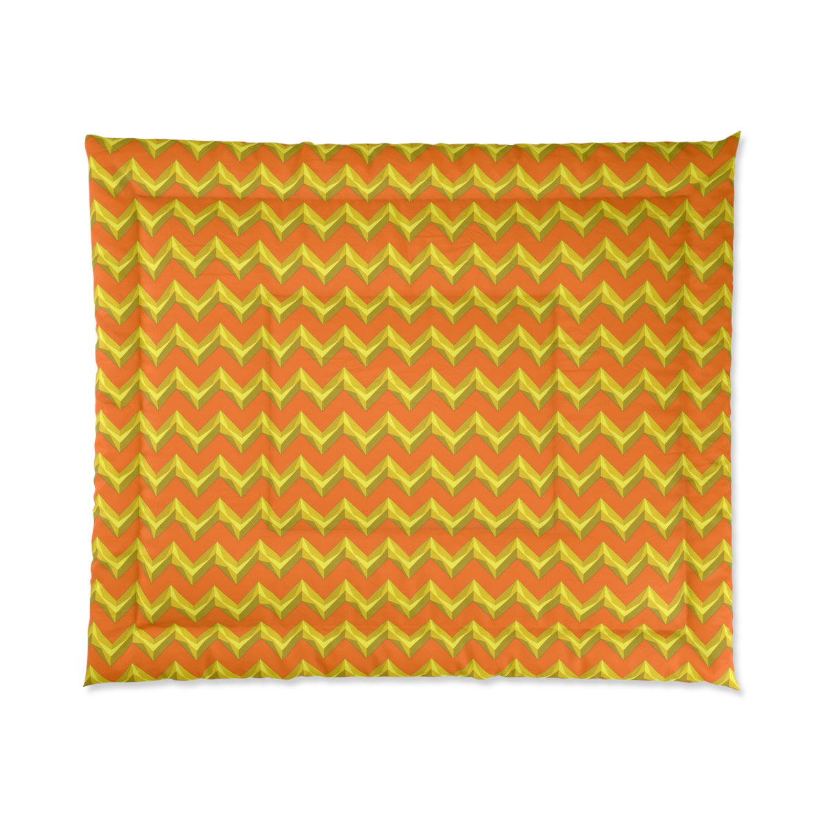 Broad Cut-Gem Chevrons Comforter – Hot Citrus Festive