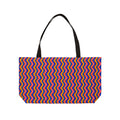 Warped Circus Stripes Weekender Tote Bag – Op-Art Pattern