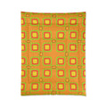 Big Ripple Squares Comforter – Hot Citrus