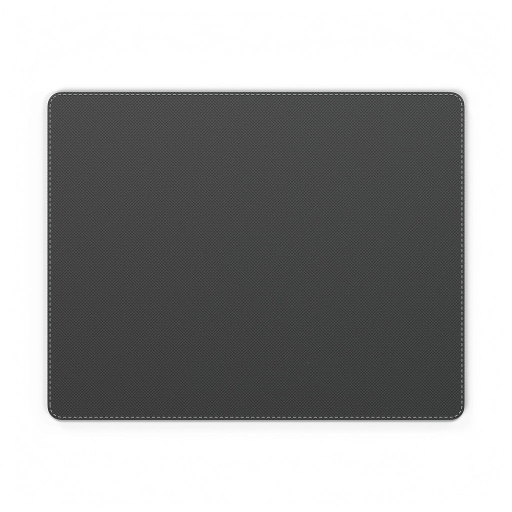 Chromatic Scallop Ripple Vegan Leather Mouse Mat – Op-Art Scallops Pattern