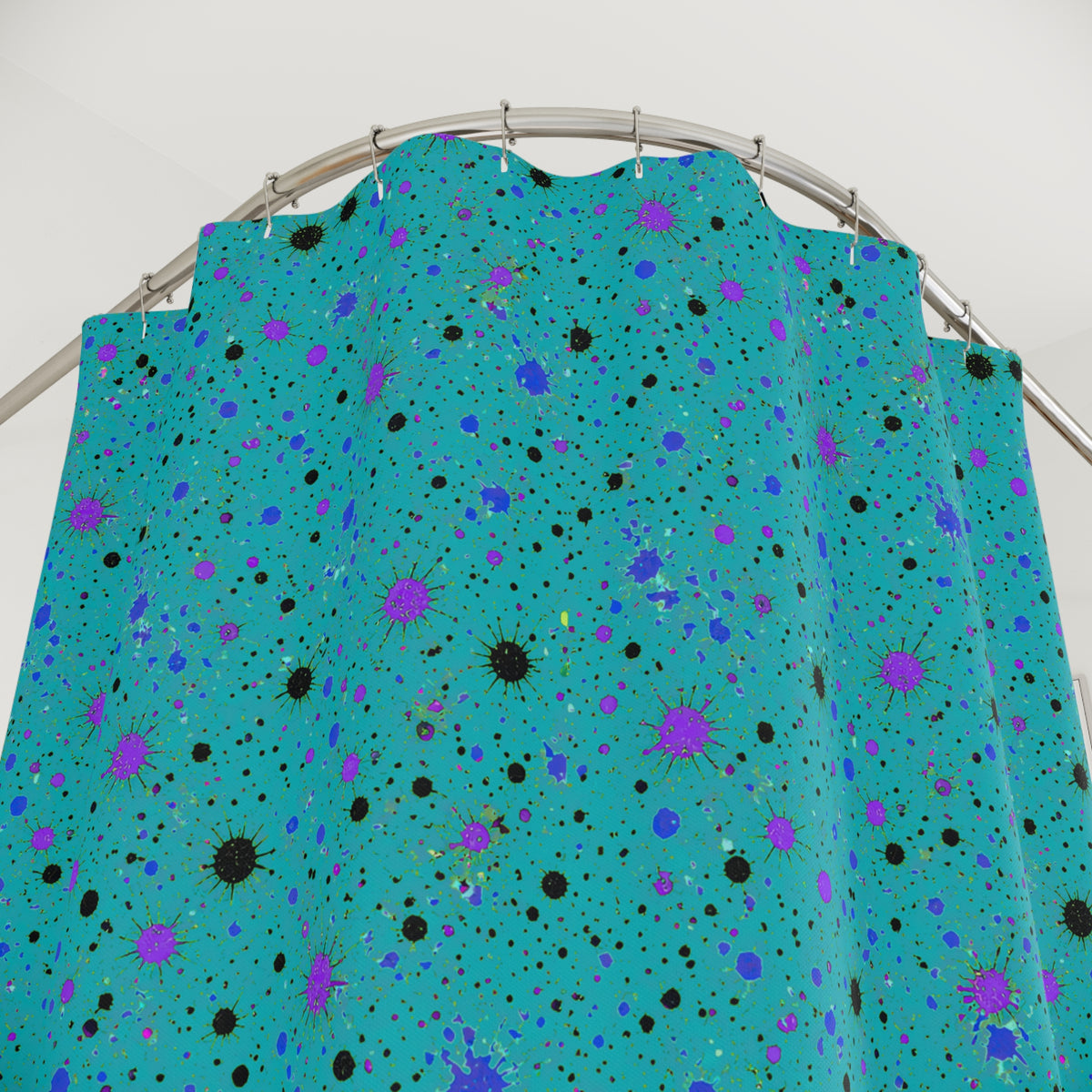 Spray Field Shower Curtain – Peacock Jewel
