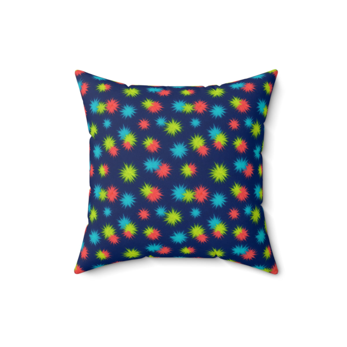 Dye Drop Spread Faux Suede Cushion – Tie-Dye Pattern