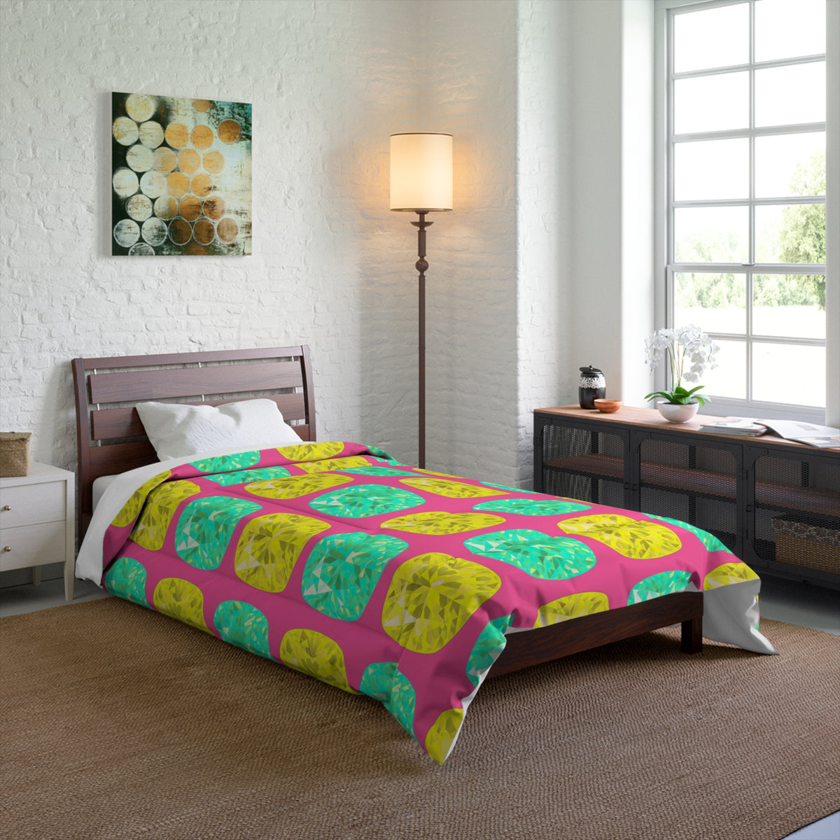 Giant Cut Gem Grid Comforter – Candy Christmas