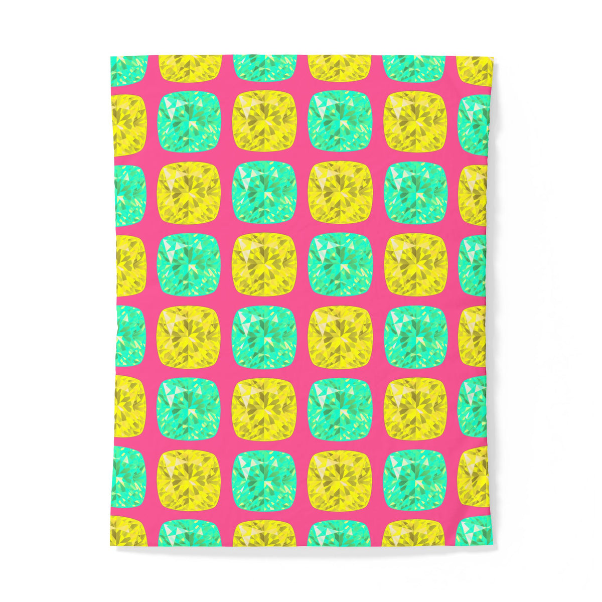 Giant Cut Gem Grid Cotton Duvet Cover – Candy Christmas