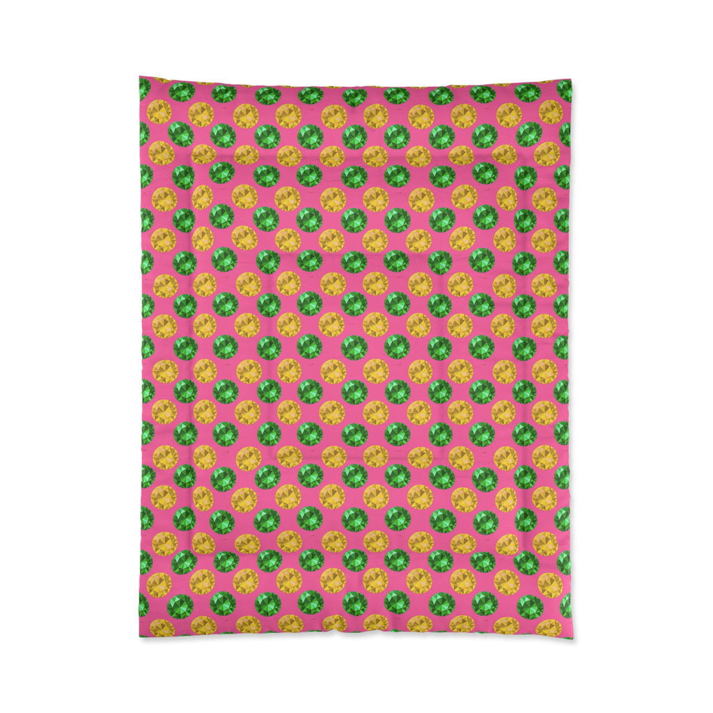 Half-Drop Gem Grid Comforter – Candy Christmas