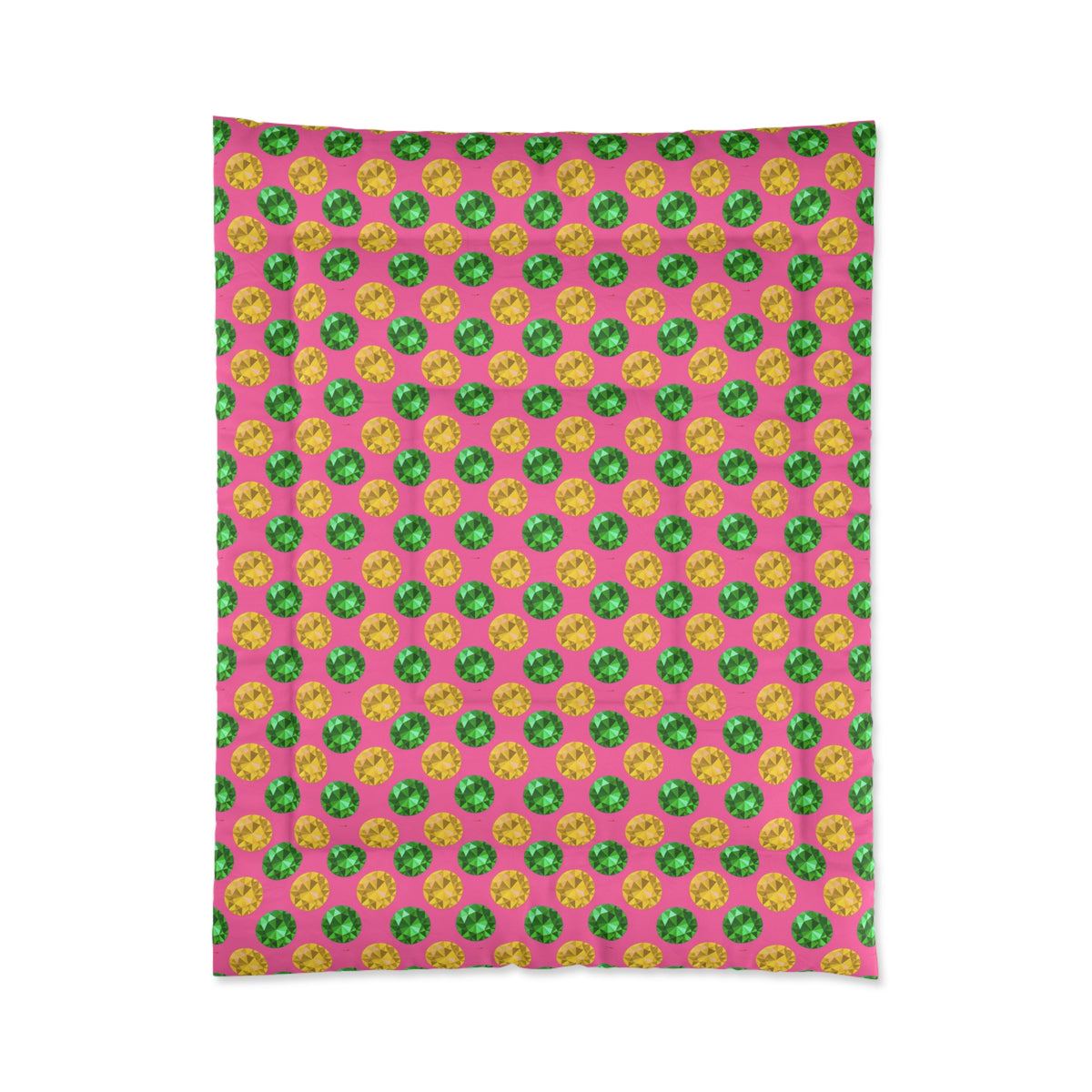 Half-Drop Gem Grid Comforter – Candy Christmas