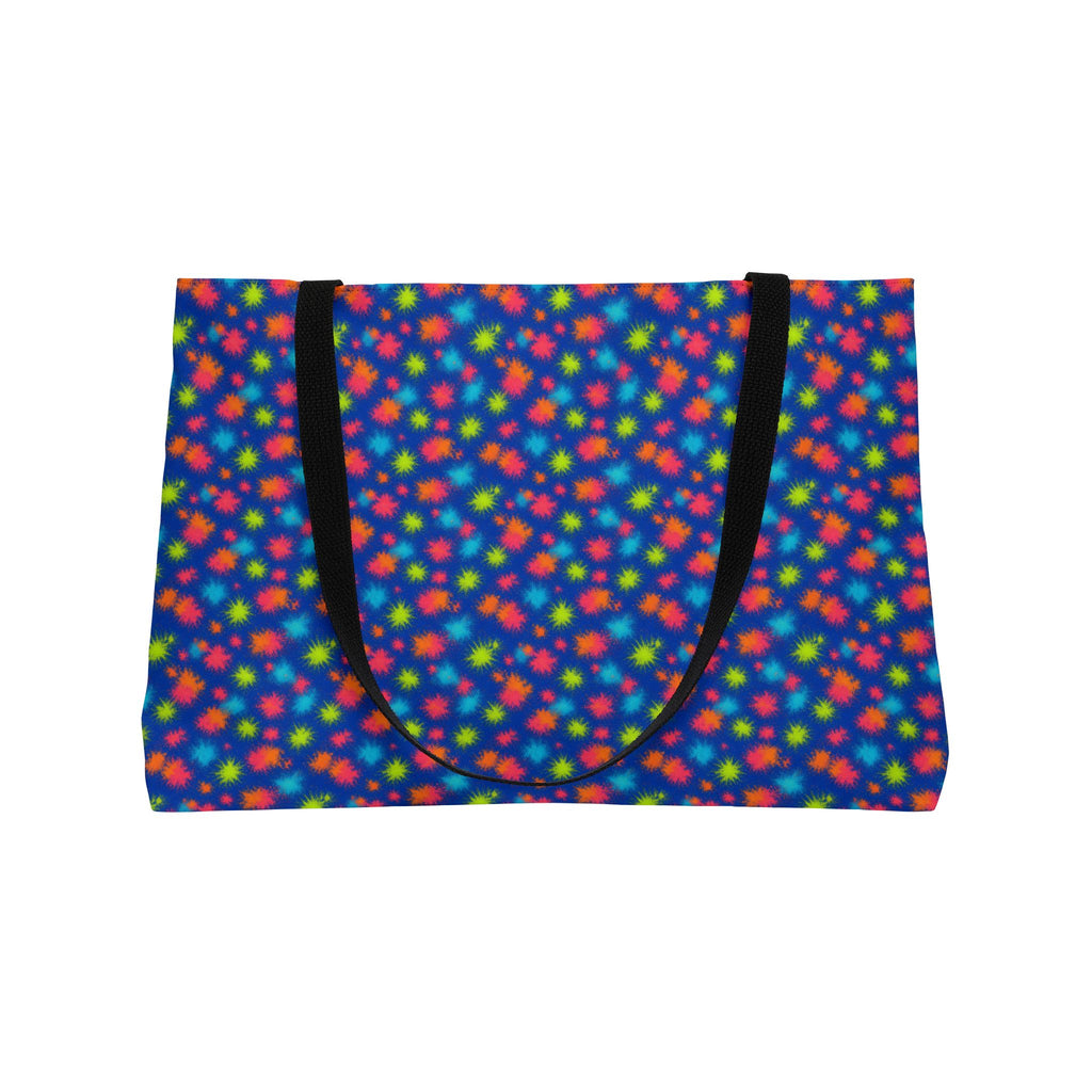 Speckle Bleed Weekender Tote Bag – Ice Dye Pattern