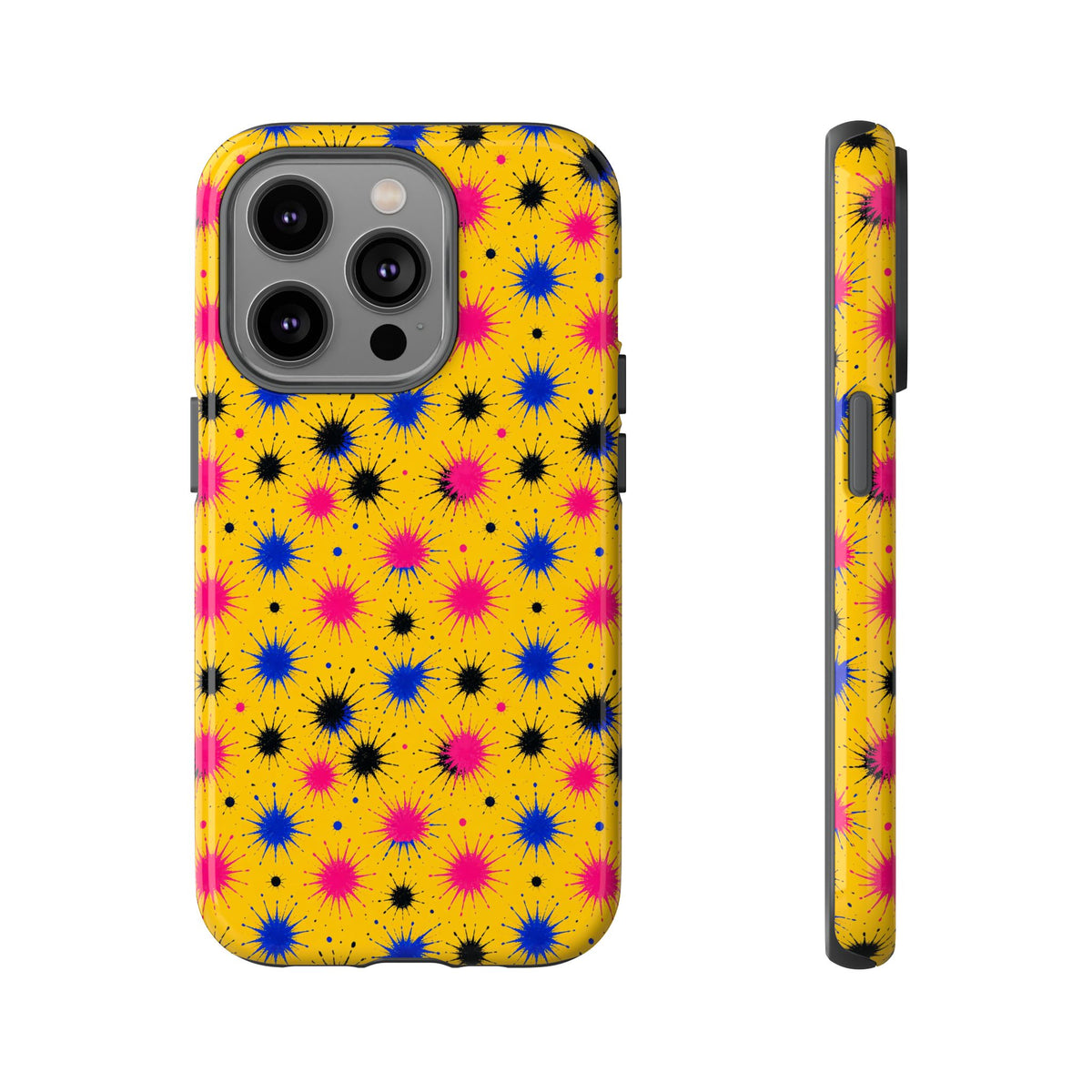 Splash Crowns Tough Phone Case – Ink Splash Pattern