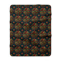 Starburst Medallions Sherpa Fleece Blanket – Kaleidoscopic Pattern