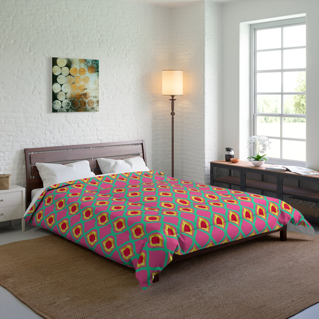 Grand Gold Ogee Lattice II Comforter – Candy Christmas