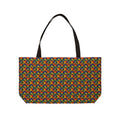 Woven Petal Quatrefoil Weekender Tote Bag – Kaleidoscopic Deco Pattern