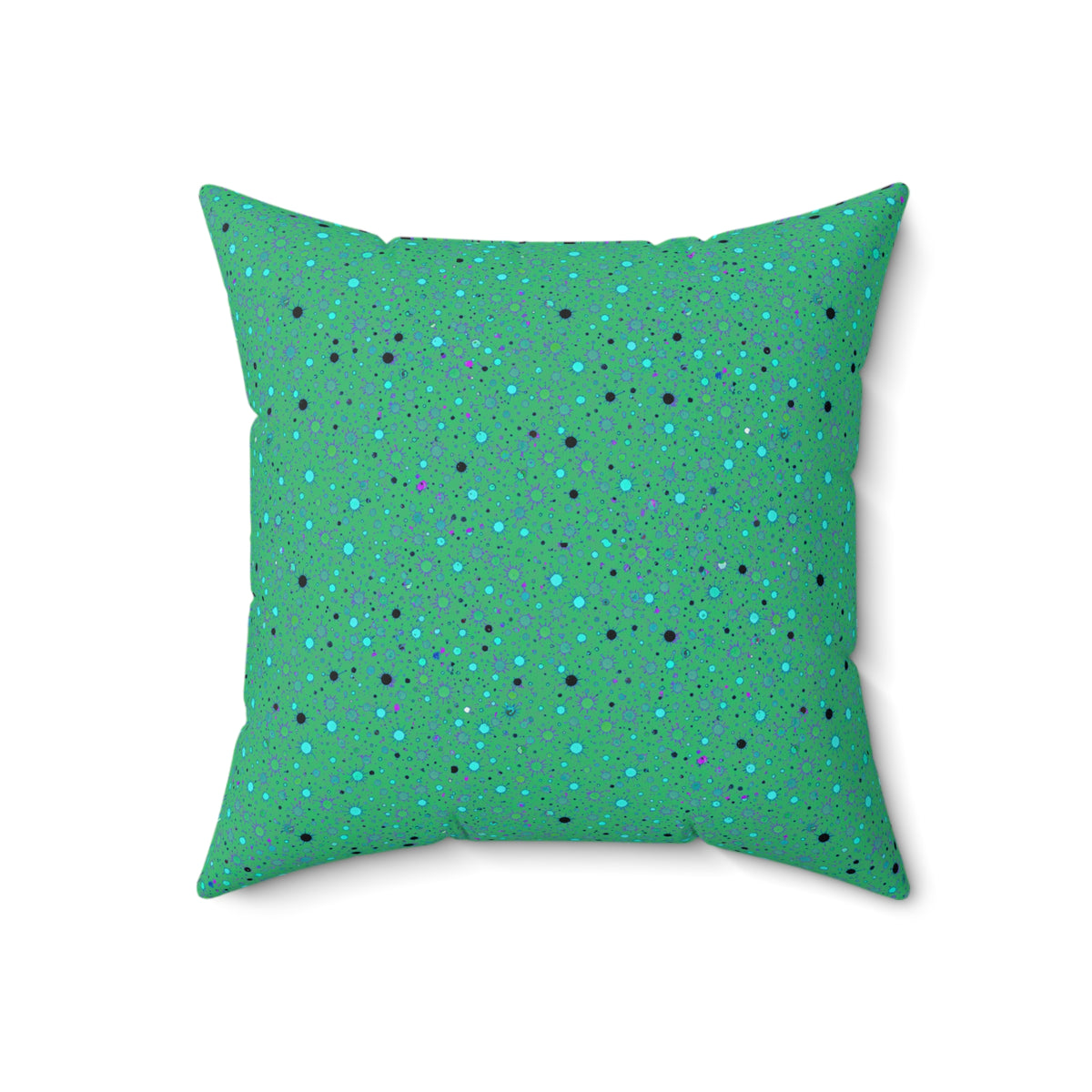Confetti Spatter Faux Suede Cushion – Ocean Jewel
