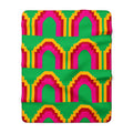 Grand Stepped Arches Sherpa Fleece Blanket – Art-Deco Arches Pattern