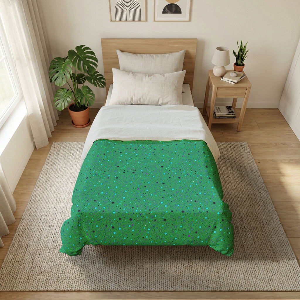 Confetti Spatter Cotton Duvet Cover – Ocean Jewel