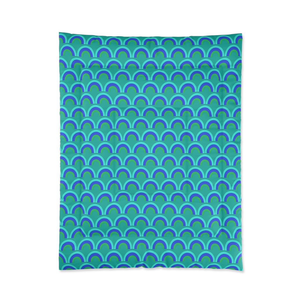 Chromatic Scallop Ripple Comforter – Ocean Jewel