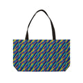 Arashi Neon Streaks Weekender Tote Bag – Shibori Dye Pattern