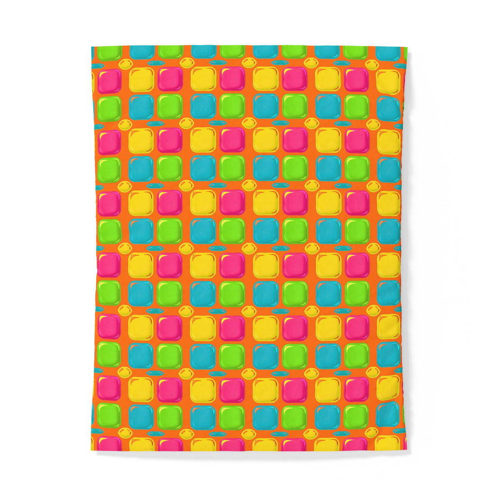 Giant Puffy Glass Cushions Cotton Duvet Cover – Hot Citrus Festive