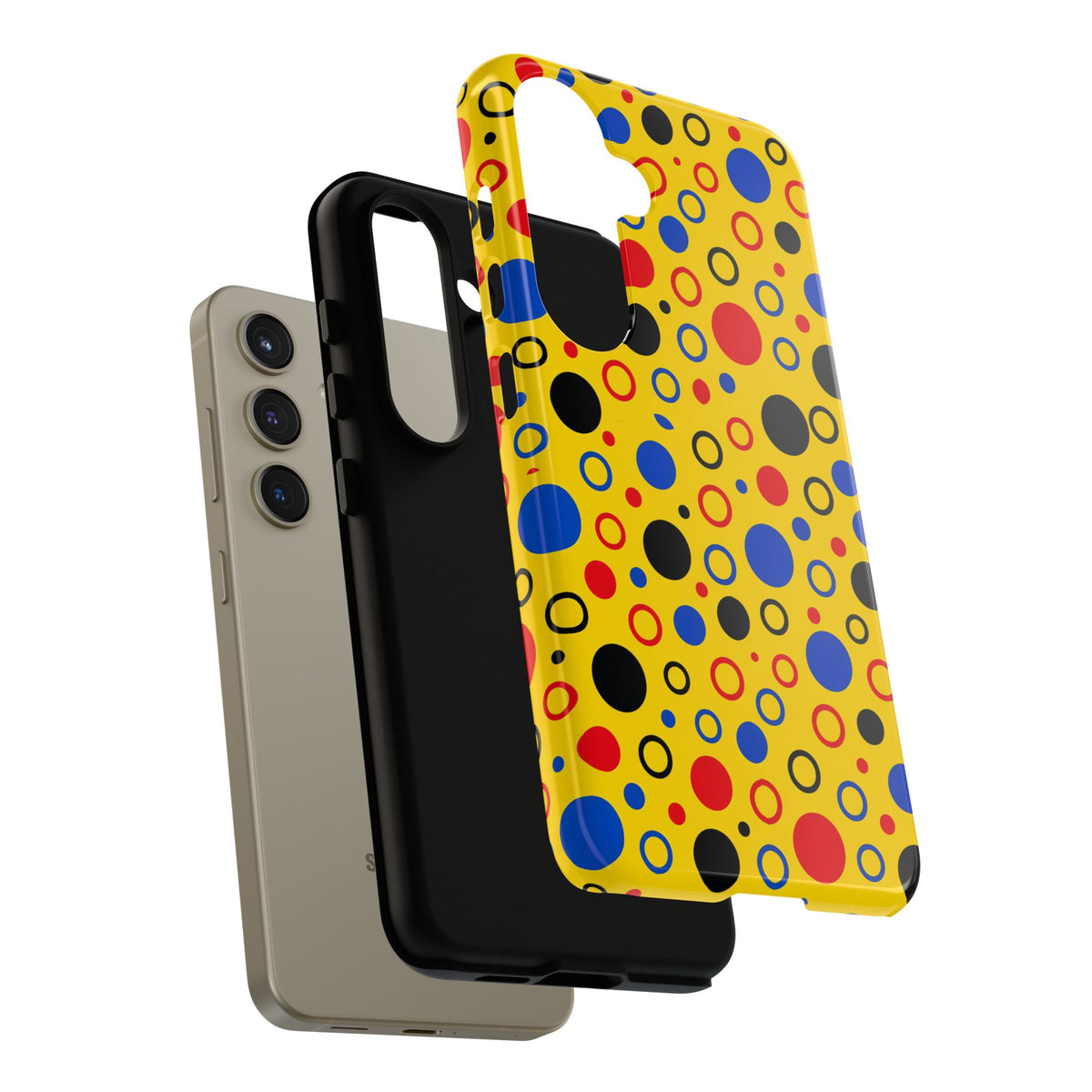 Bubble Outlines Tough Phone Case – Pop Abstract Pattern