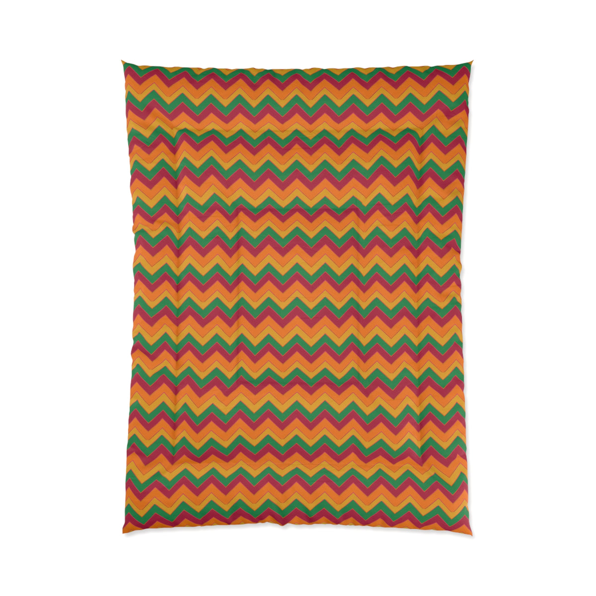 Jewel Chevron Bands Comforter – Cranberry Spice