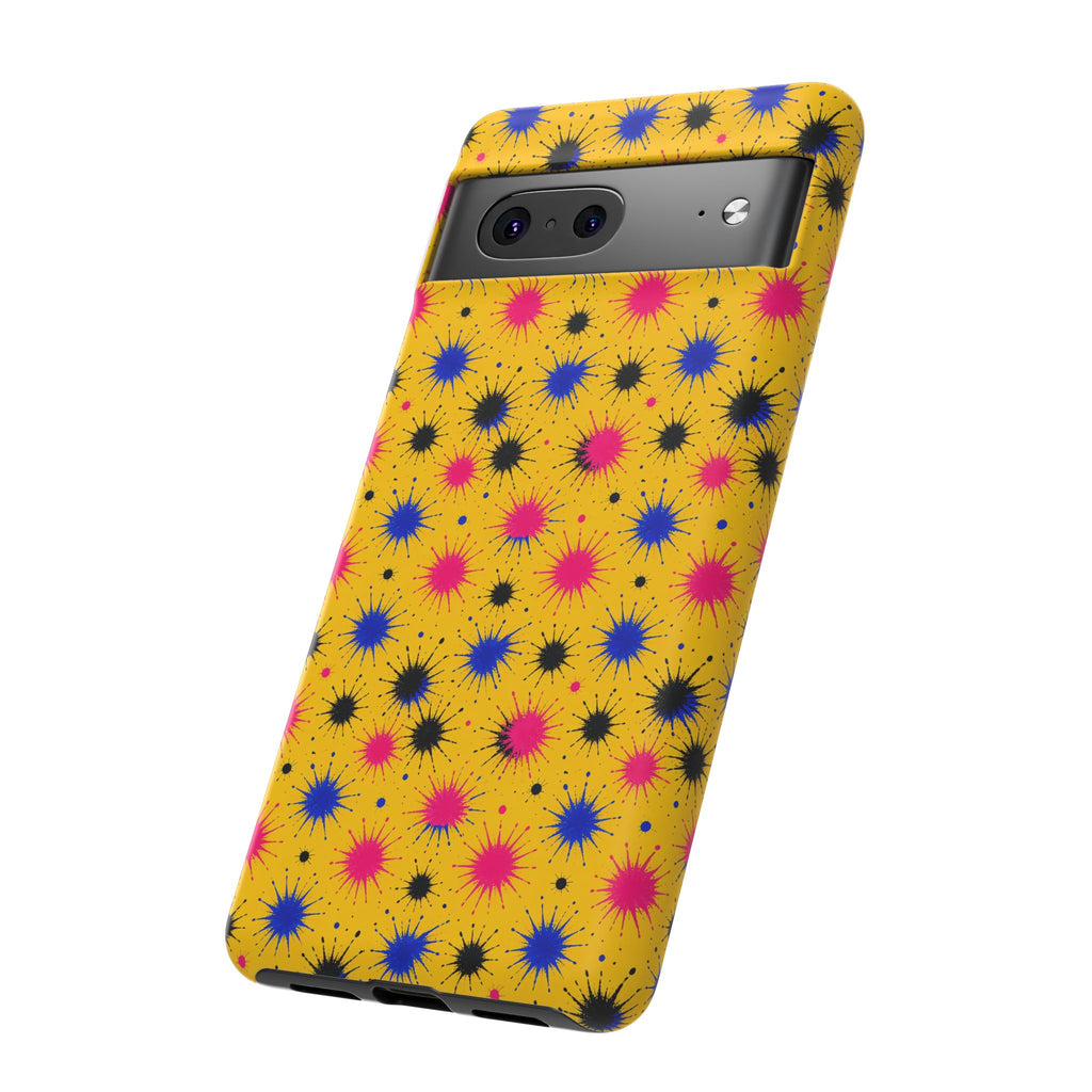Splash Crowns Tough Phone Case – Ink Splash Pattern