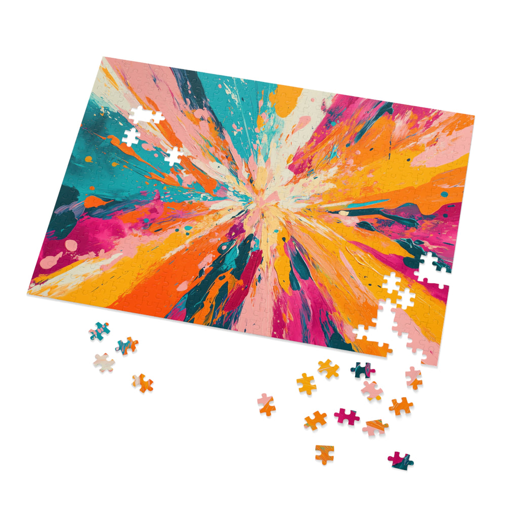 Colour Burst Explosion Jigsaw Puzzle with Tin – Colour Burst Art