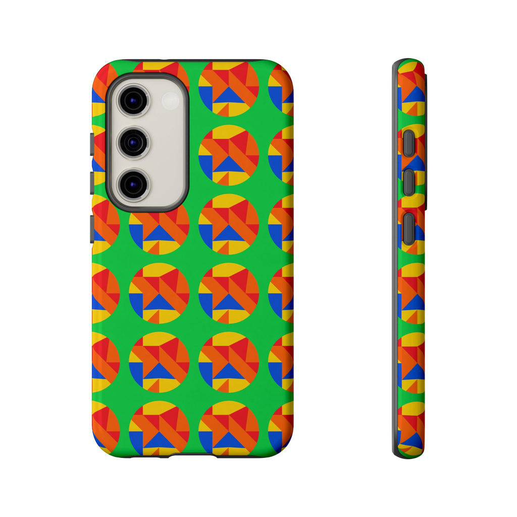 Broken Circle Planes Tough Phone Case – Cubist Abstract Pattern