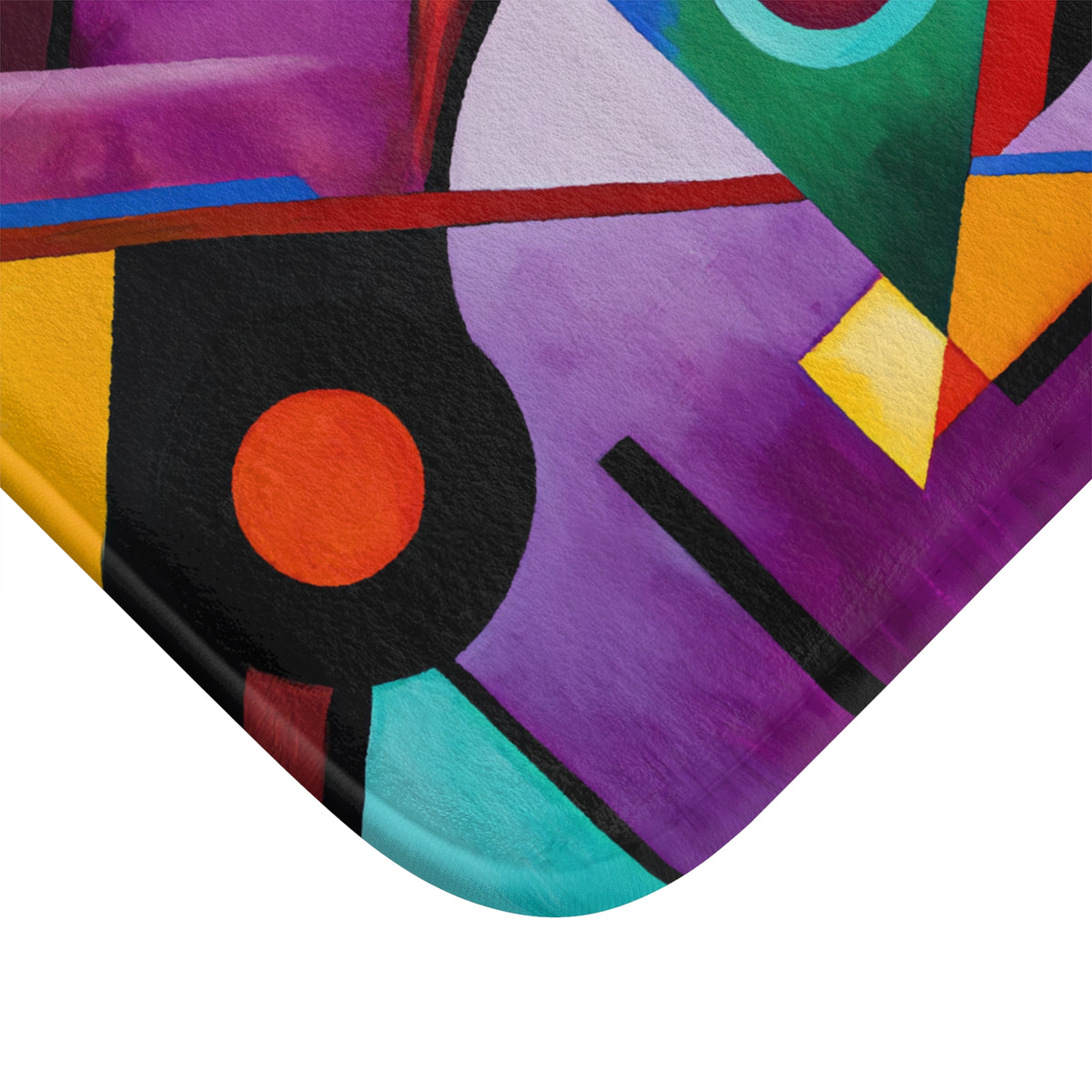 Geometric Night Rhythm Bath Mat – Geometric Abstract Art