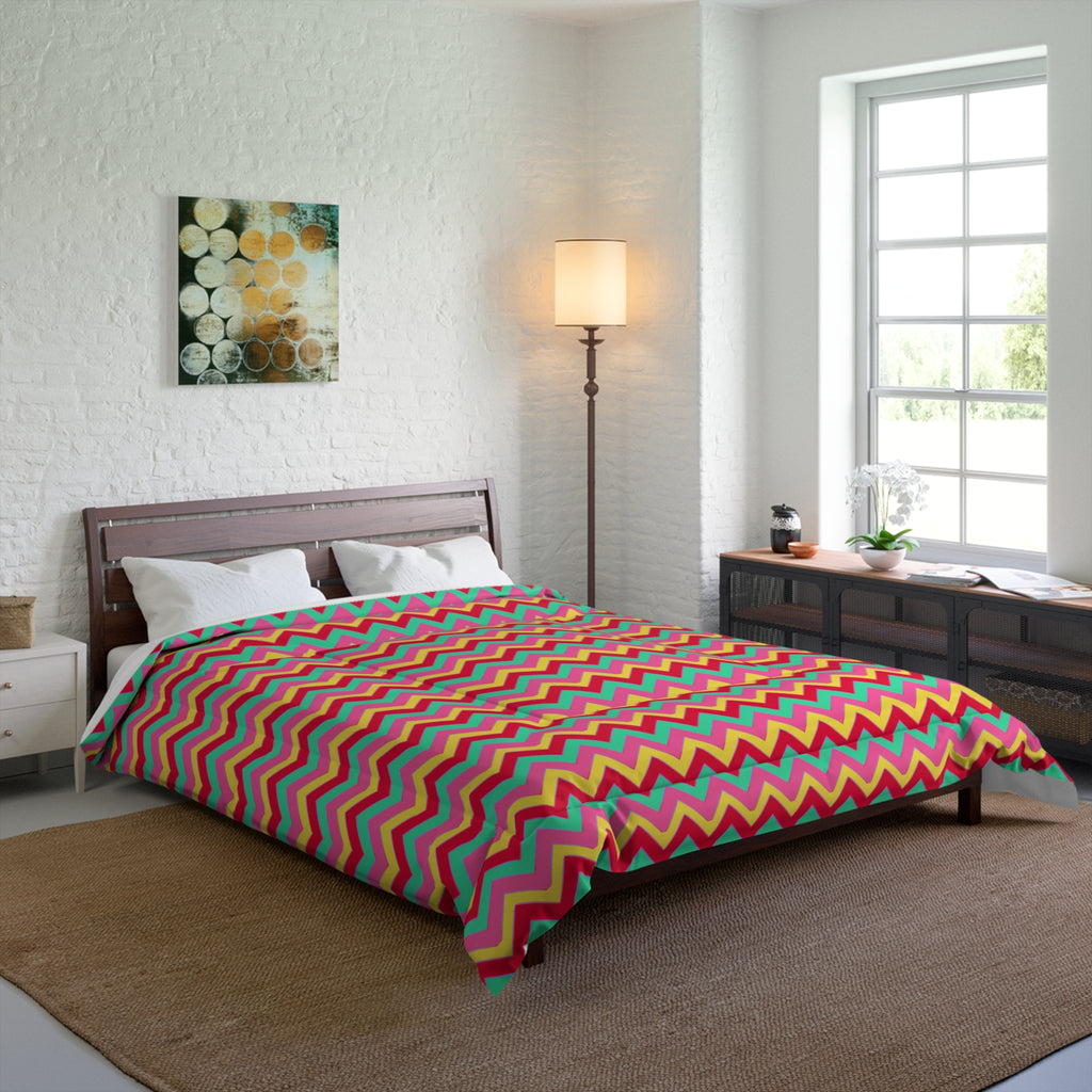 Jewel Chevron Bands Comforter – Candy Christmas