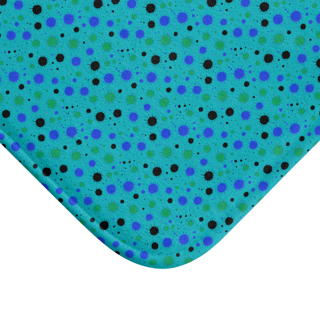 Blot Burst Bath Mat – Peacock Jewel