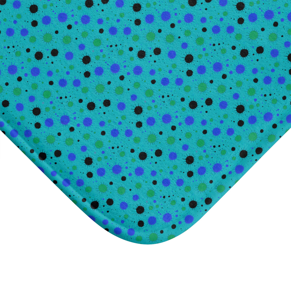 Blot Burst Bath Mat – Peacock Jewel