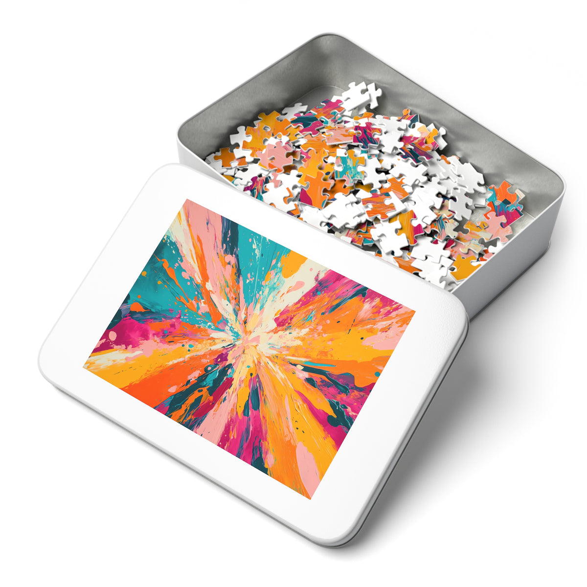 Colour Burst Explosion Jigsaw Puzzle with Tin – Colour Burst Art
