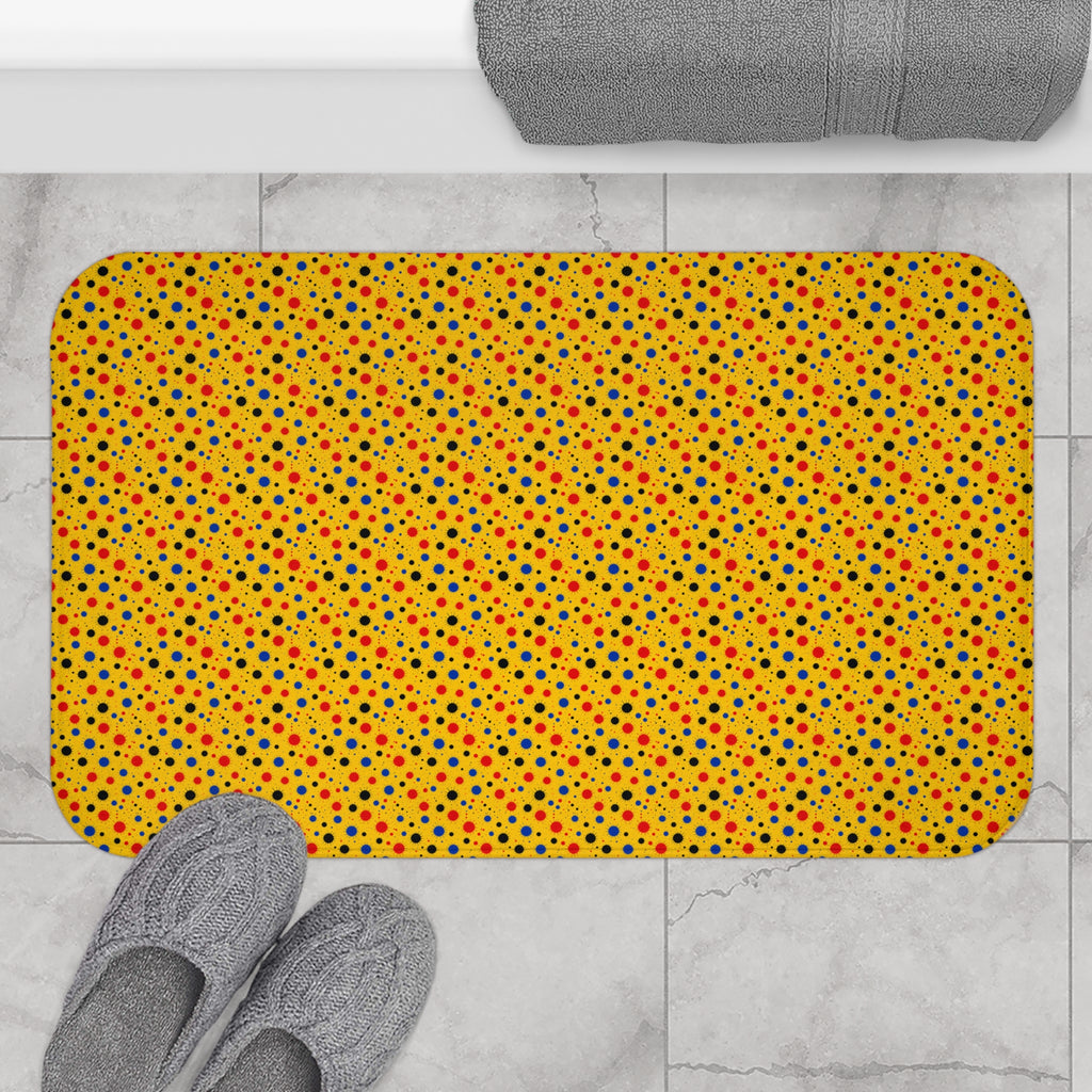 Blot Burst Bath Mat – Ink Splash Pattern