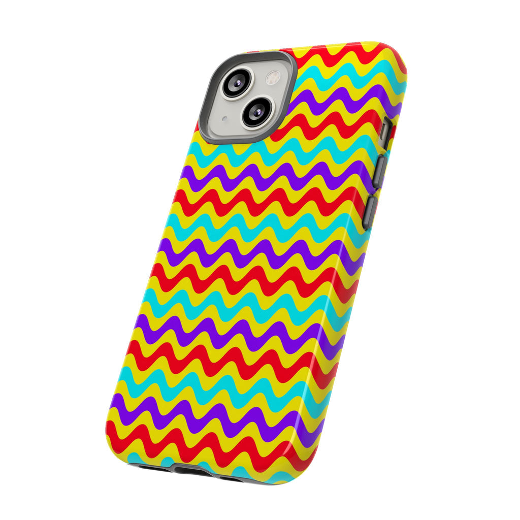 Big Ripple Chevrons Tough Phone Case – Op-Art Chevron Pattern