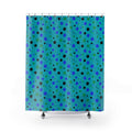 Blot Burst Shower Curtain – Peacock Jewel