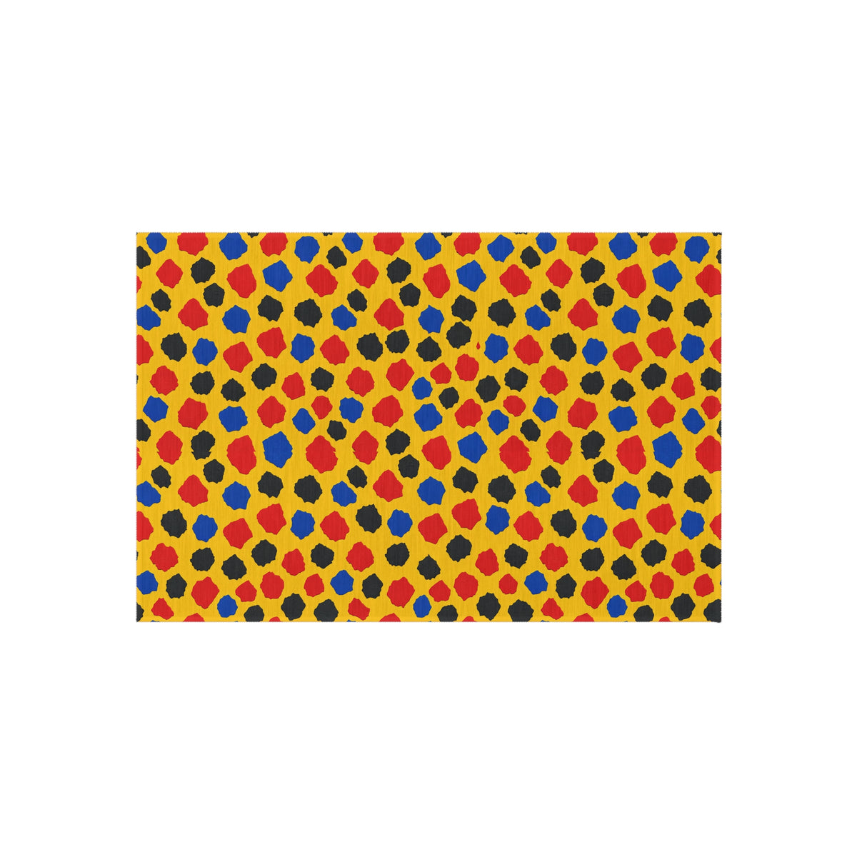 Confetti Scraps Yellow Outdoor Rug – Cut-Paper Abstract Pattern