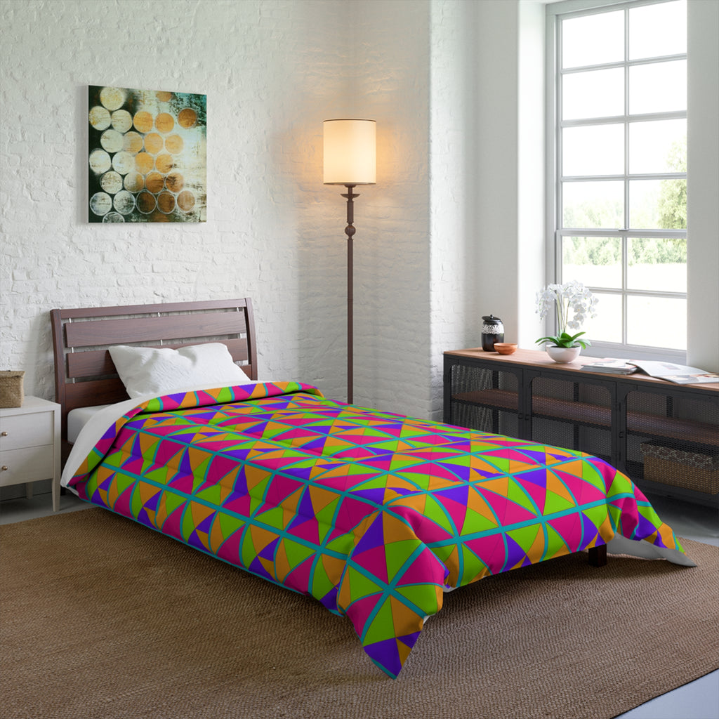 Split Square Fiesta Comforter – Tropical Punch