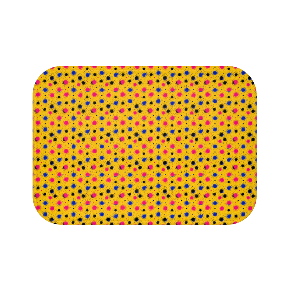 Splash Crowns Bath Mat – Ink Splash Pattern