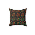 Starburst Medallions Faux Suede Cushion – Kaleidoscopic Pattern