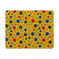 Bubble Outlines Vegan Leather Mouse Mat – Pop Abstract Pattern