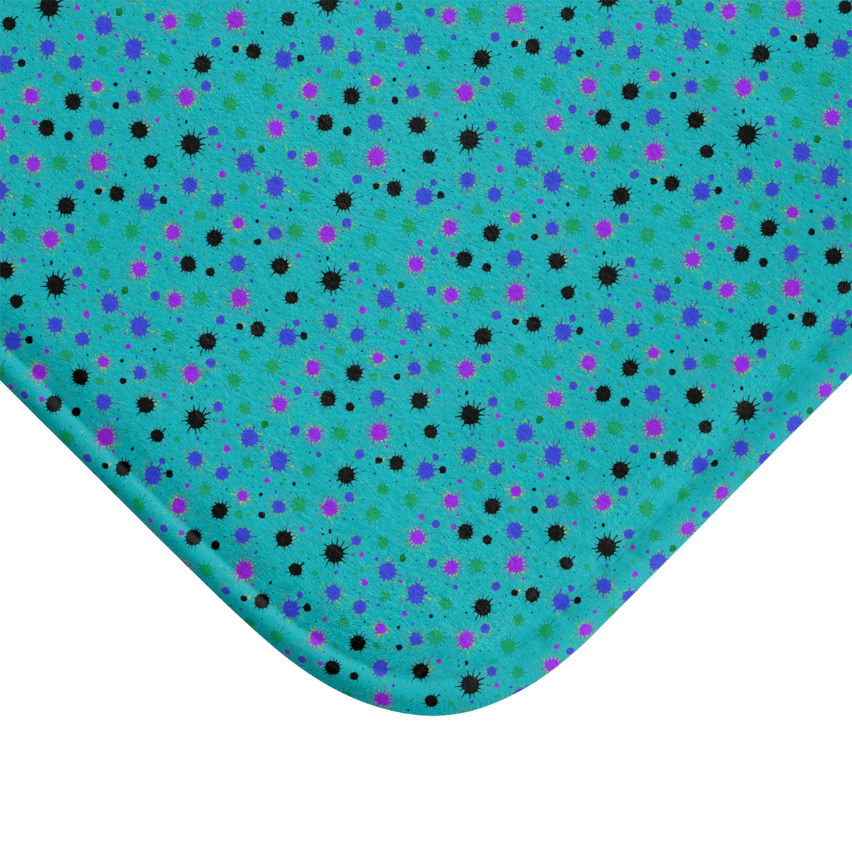 Splat Storm Bath Mat – Peacock Jewel