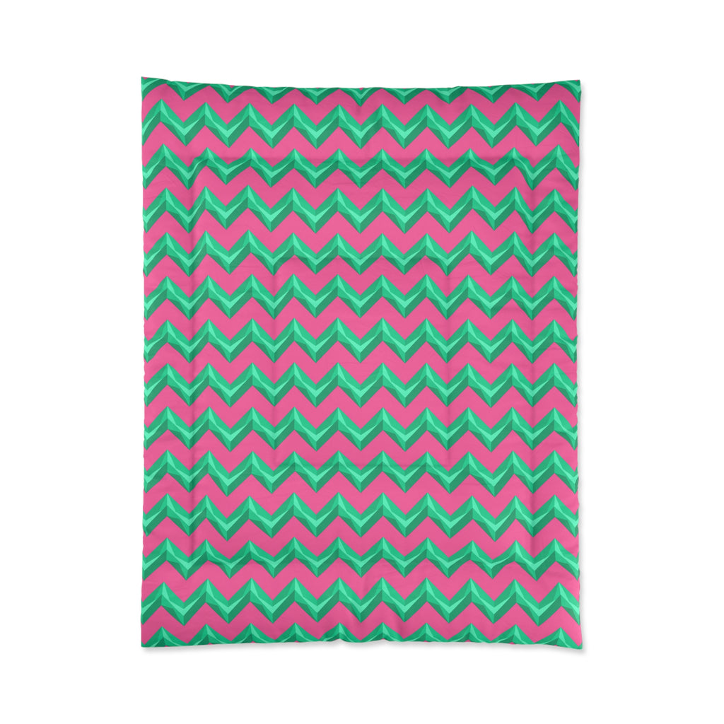 Broad Cut-Gem Chevrons Comforter – Candy Christmas