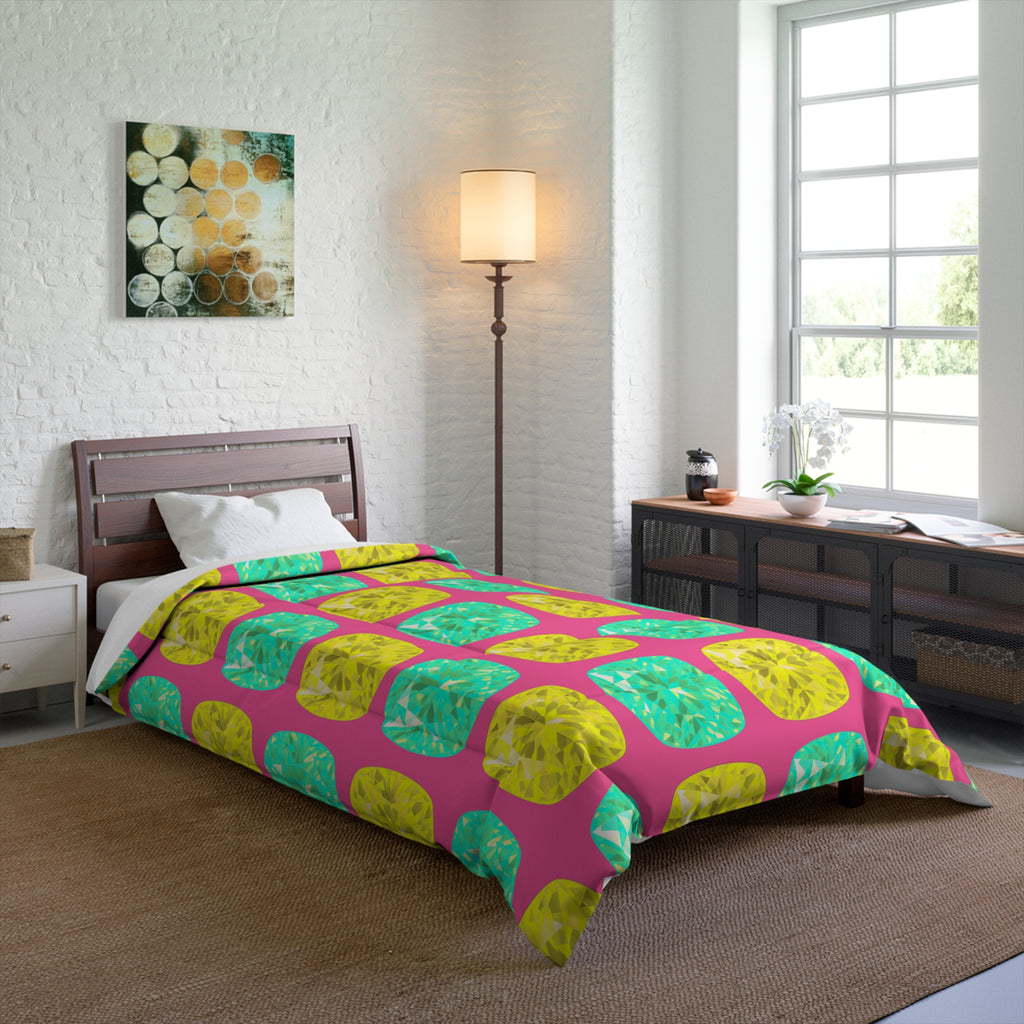 Giant Cut Gem Grid Comforter – Candy Christmas