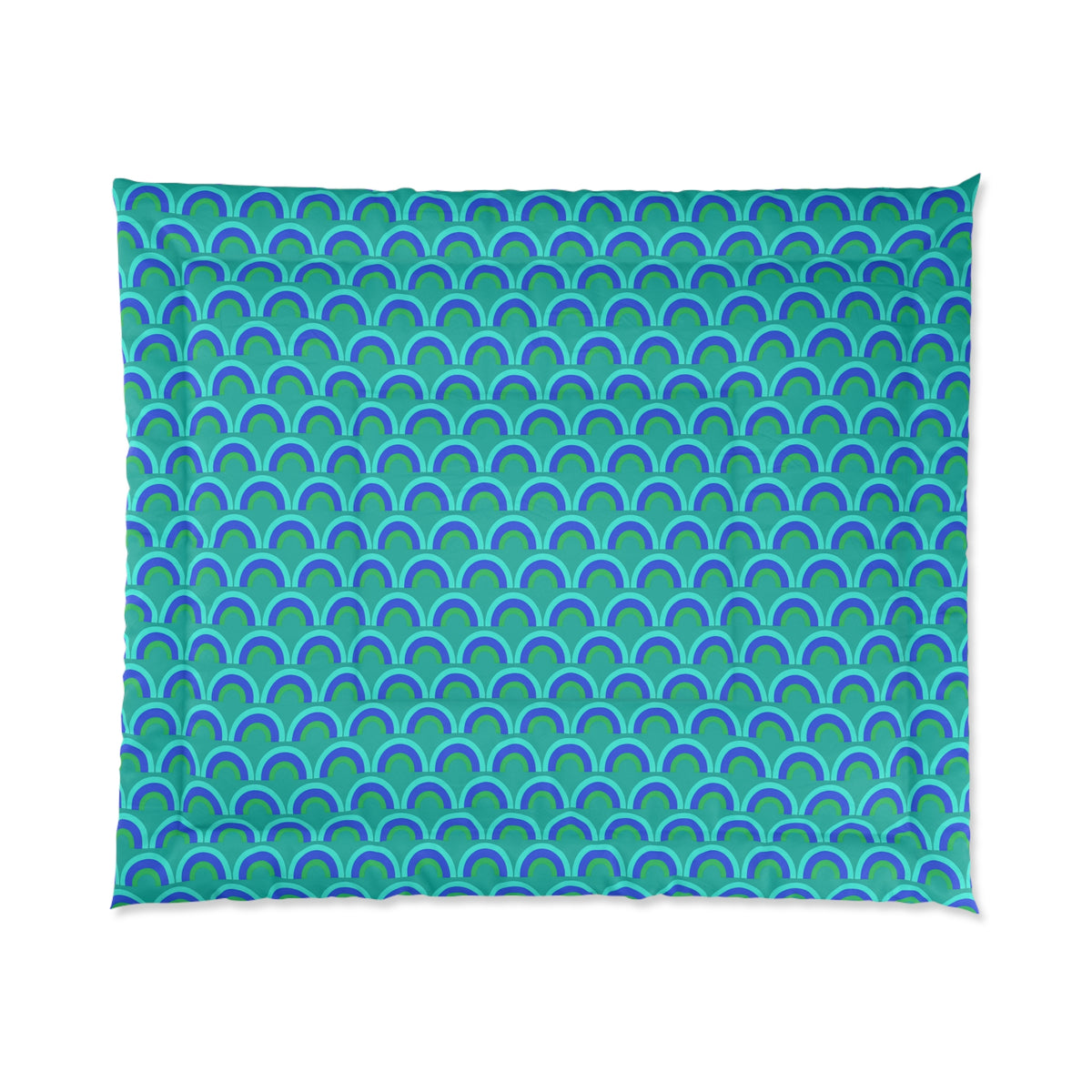 Chromatic Scallop Ripple Comforter – Ocean Jewel