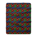Jewel Prism Weave Sherpa Fleece Blanket – Kaleidoscopic Pattern