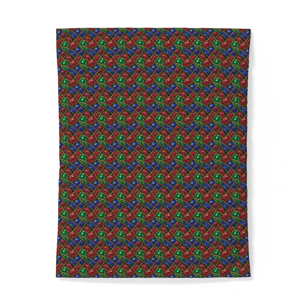 Jewel Prism Weave Cotton Duvet Cover – Kaleidoscopic Pattern