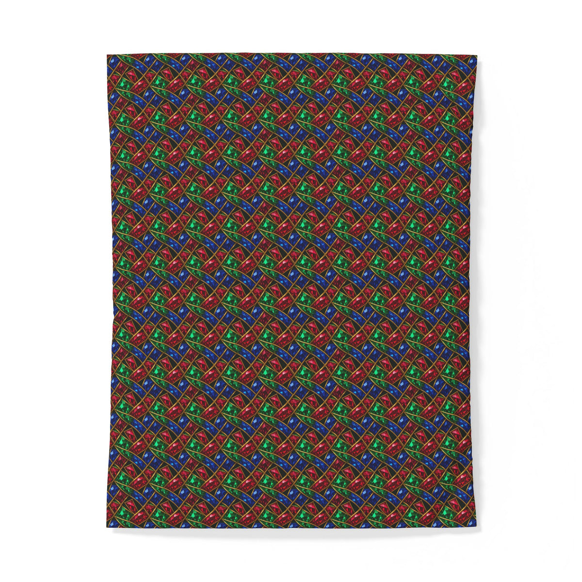 Jewel Prism Weave Cotton Duvet Cover – Kaleidoscopic Pattern