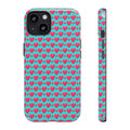 Heart Bubble Grid Tough Phone Case – Pop Hearts Pattern