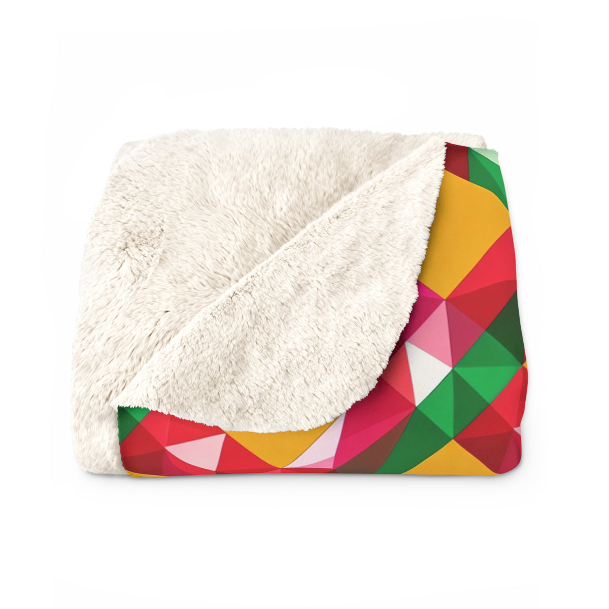 Big Jewel Prism Weave II Sherpa Fleece Blanket – Prism Weave Pattern